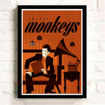 Rock band Arctic Monkeys White Coated Paper Posters Wall Home Bar Posters Home Decor Gift Frameless