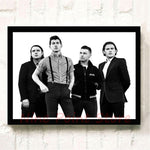 Rock band Arctic Monkeys White Coated Paper Posters Wall Home Bar Posters Home Decor Gift Frameless