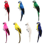 Creative Foam Feather Artificial Parrot Imitation Bird Model Home Ornament Simulation Animal Bird Garden Decoration Garden Tool