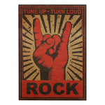 The Rock and Roll Rock Gestures Nostalgia Metal Rock Posters Decorative Painting Wall Sticker