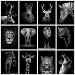 Evershine Black White Diamond Painting Full Square Drill Cross Stitch Animal Diamond Embroidery Sale Mosaic Crafts Kit