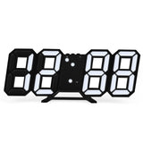 Modern 3D LED Digital Wall Clocks Snooze Function USB Charging Built In Battery Desk Table Alarm Clock Nightlight For Home Decor