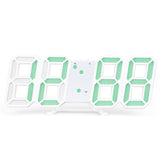 Modern 3D LED Digital Wall Clocks Snooze Function USB Charging Built In Battery Desk Table Alarm Clock Nightlight For Home Decor