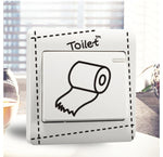 DIY Funny Cute Light bulb toilet paper Switch Stickers Wall Stickers Home Decoration Bedroom Parlor Decoration hot