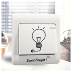 DIY Funny Cute Light bulb toilet paper Switch Stickers Wall Stickers Home Decoration Bedroom Parlor Decoration hot