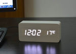 FiBiSonic Alarm Clocks with Thermometer ,Wood Wooden Led clocks, Digital Table Clock,Electronic Clocks With Cost