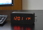 FiBiSonic Alarm Clocks with Thermometer ,Wood Wooden Led clocks, Digital Table Clock,Electronic Clocks With Cost