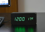 FiBiSonic Alarm Clocks with Thermometer ,Wood Wooden Led clocks, Digital Table Clock,Electronic Clocks With Cost