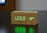 FiBiSonic Alarm Clocks with Thermometer ,Wood Wooden Led clocks, Digital Table Clock,Electronic Clocks With Cost