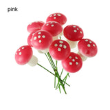 10/20pcs Miniature Artificial Foam Potted Plants Decor Mini Mushroom DIY Craft Home Garden Ornament Resin Crafts Moss Decoration