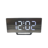 Digital led despertador snooze display tempo noite mesa de led 2 portas carregador usb para iphone android telefone alarme espelho relógio