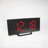 Digital led despertador snooze display tempo noite mesa de led 2 portas carregador usb para iphone android telefone alarme espelho relógio