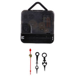 1 Set Silent Wall Clock Quartz Needle Movement Black and Red Hands DIY Replacement Part Repair Kit Tool Set Clock Mechanism