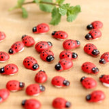 10 Pcs Garden Ornaments Lifelike Ladybug Faceplate Micro landscape Ladybird lady beetle Home Decor biedronka coccinelle Ladybug