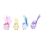 4pcs Simulation Bird Artificial 3D Foam Feather Bird DIY Party Crafts Imitation Bird Ornament Props Home Garden Wedding Decor